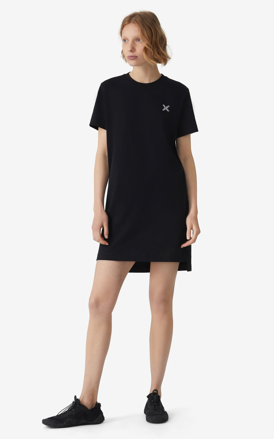 Robe Kenzo Femme Sport Little X t shirt Noir NQIWG-8326